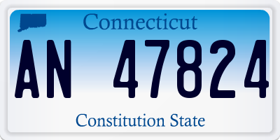 CT license plate AN47824