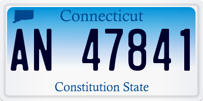 CT license plate AN47841