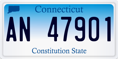 CT license plate AN47901