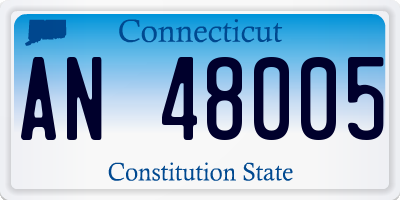 CT license plate AN48005