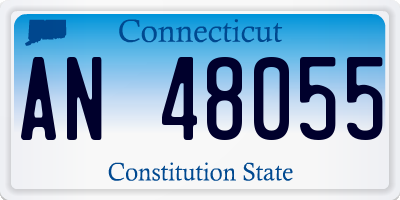 CT license plate AN48055