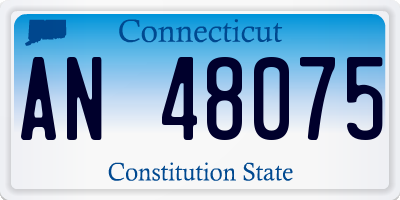 CT license plate AN48075