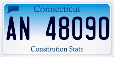 CT license plate AN48090