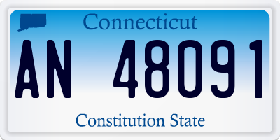 CT license plate AN48091