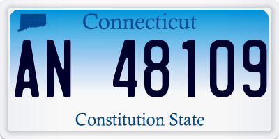 CT license plate AN48109