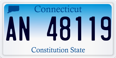 CT license plate AN48119