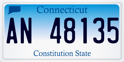 CT license plate AN48135