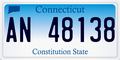 CT license plate AN48138