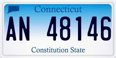CT license plate AN48146