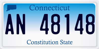 CT license plate AN48148