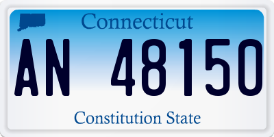 CT license plate AN48150