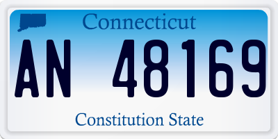 CT license plate AN48169