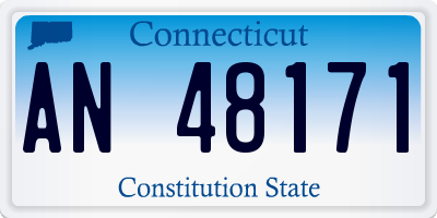 CT license plate AN48171