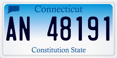 CT license plate AN48191