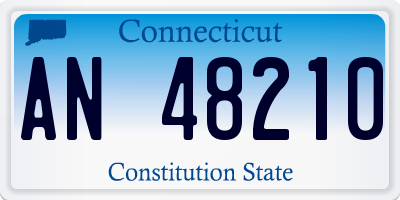 CT license plate AN48210