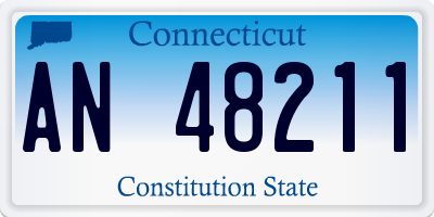 CT license plate AN48211
