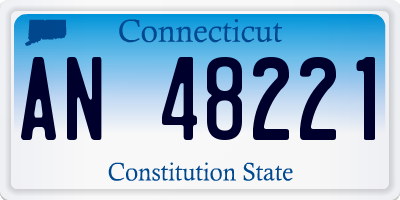 CT license plate AN48221