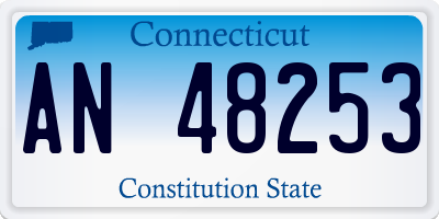 CT license plate AN48253