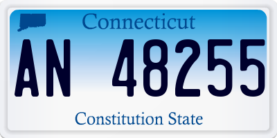 CT license plate AN48255