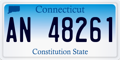 CT license plate AN48261