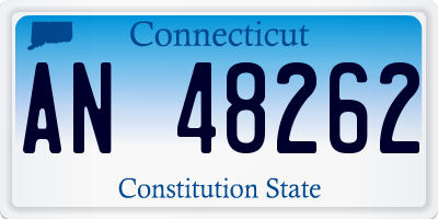 CT license plate AN48262