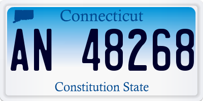 CT license plate AN48268