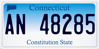 CT license plate AN48285