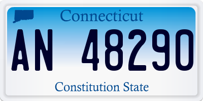 CT license plate AN48290