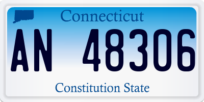 CT license plate AN48306