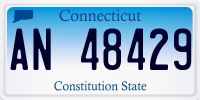 CT license plate AN48429