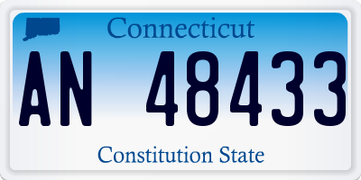 CT license plate AN48433
