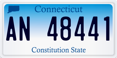 CT license plate AN48441