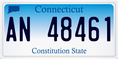 CT license plate AN48461