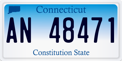 CT license plate AN48471