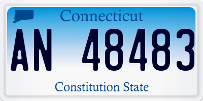 CT license plate AN48483