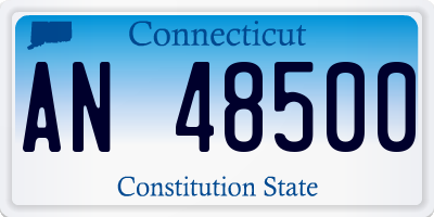 CT license plate AN48500