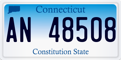 CT license plate AN48508