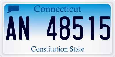 CT license plate AN48515