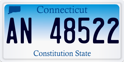 CT license plate AN48522