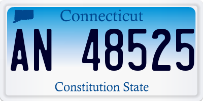 CT license plate AN48525