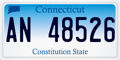 CT license plate AN48526