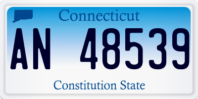 CT license plate AN48539