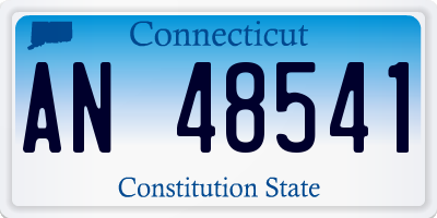 CT license plate AN48541