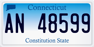 CT license plate AN48599