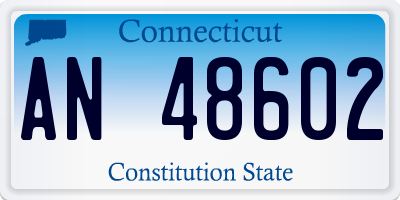 CT license plate AN48602