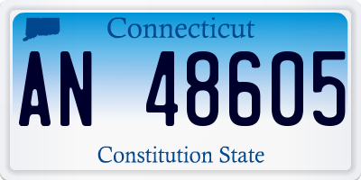 CT license plate AN48605