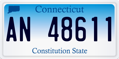 CT license plate AN48611