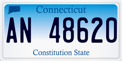 CT license plate AN48620
