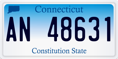 CT license plate AN48631