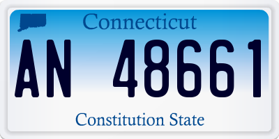 CT license plate AN48661